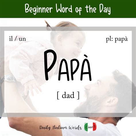 dads traduzione|italian word for father.